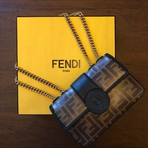 1974 mini double f canvas crossbody bag